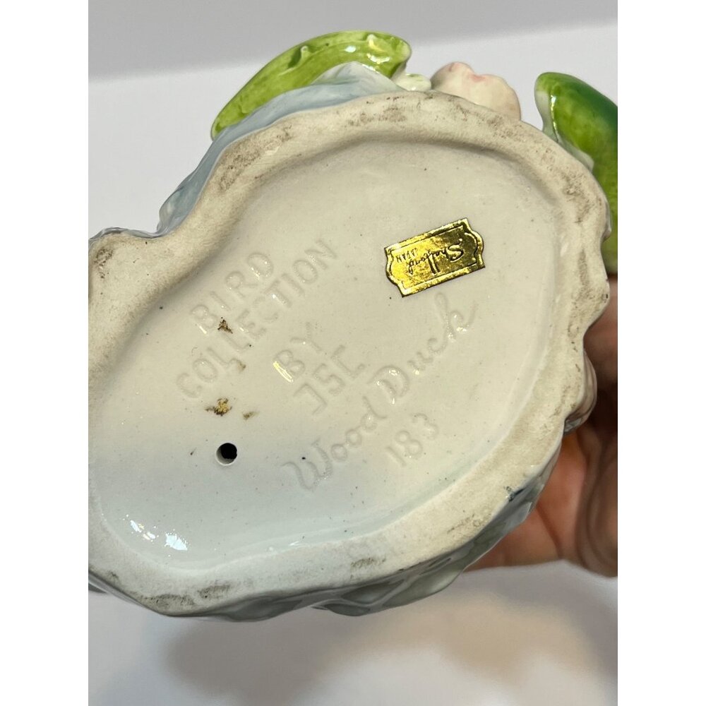 Porcelain Wood Duck Figurine Bird Collection by JSC Model 183 Shafford Japan VTG - Picture 15 of 16